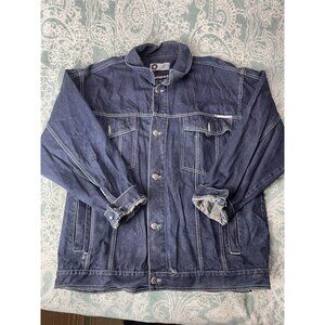 VTG Y2K Southpole Blue Denim Jean Jacket Sz XL Hip Hop‎ Streetwear
